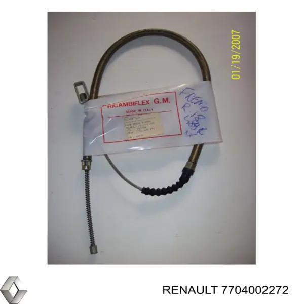 Compre 7704002272 Renault (RVI) Cabo do freio de estacionamento traseiro direito