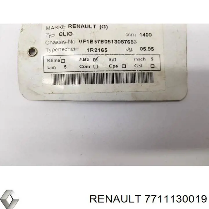 Unidade de controlo dos modos de aquecimento/condicionamento Renault 19 II B53, C53