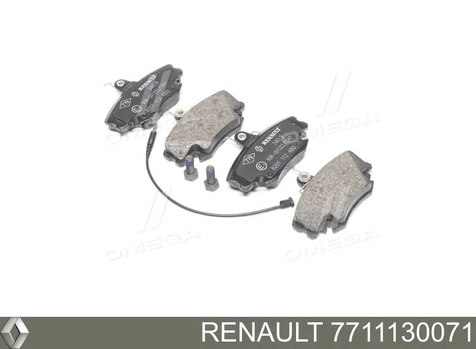 Sapatas do freio dianteiras de disco Renault (RVI) 7711130071 preço, a partir de 19,04 USD