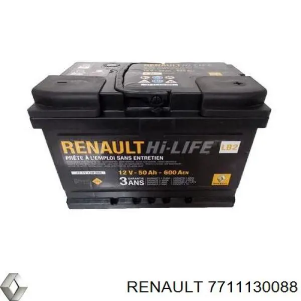 7711130088 Renault (RVI) Bateria recarregável (PILHA)