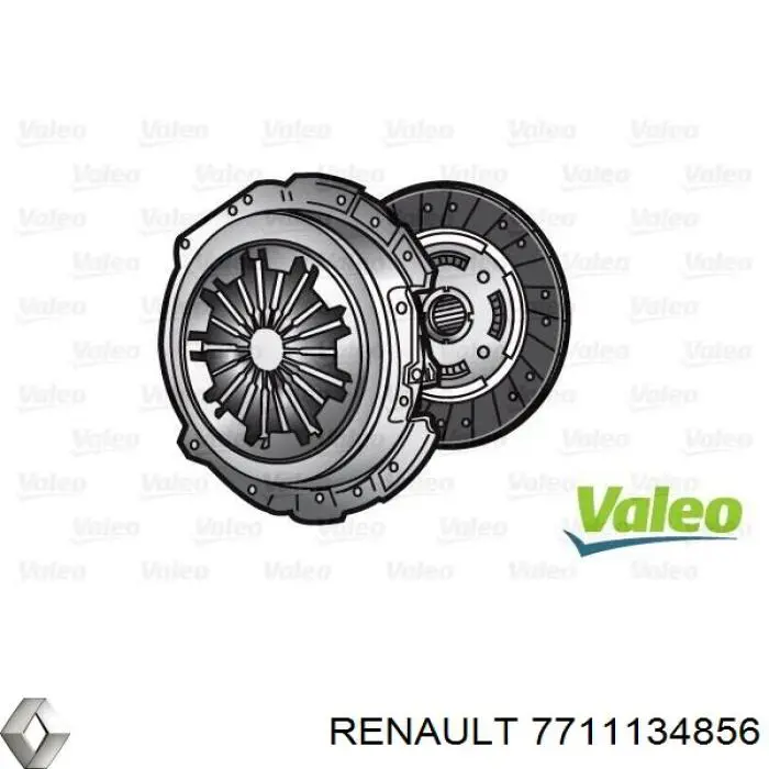 7711134856 Renault (RVI) Kit de embraiagem (3 peças)
