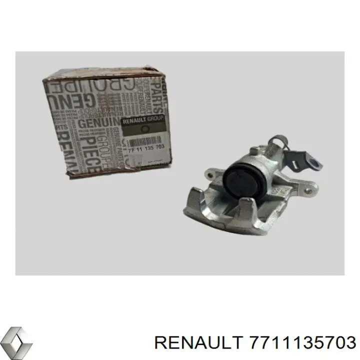 7711135703 Renault (RVI) Suporte do freio traseiro direito
