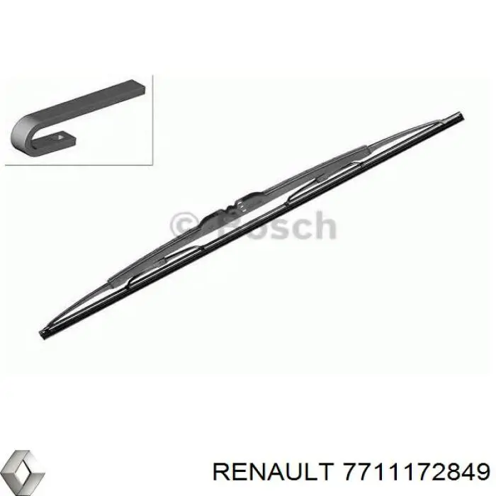 Limpa-pára-brisas de vidro traseiro Renault (RVI) 7711172849 preço, a partir de 12,96 USD