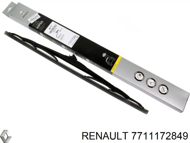 7711172849 Renault (RVI) Limpa-pára-brisas de vidro traseiro
