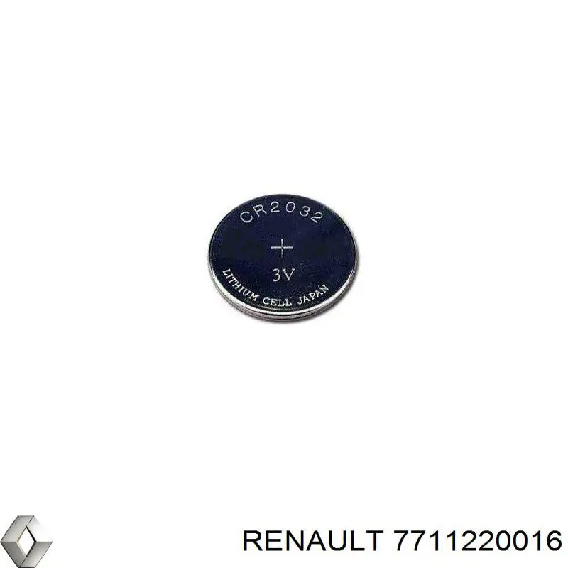 7711220016 Renault (RVI) Pilha seca de berloque
