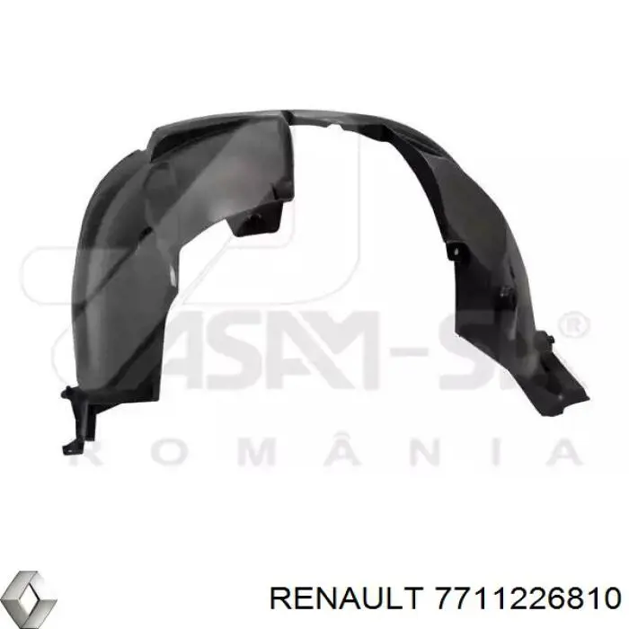 7711226810 Renault (RVI) Protetores de lama traseiros, kit