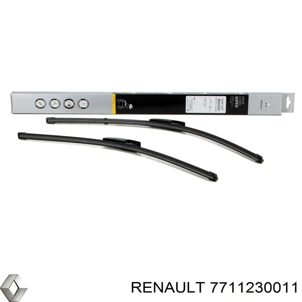 Limpa-pára-brisas do pára-brisas, kit de 2 un. Renault (RVI) 7711230011 preço, a partir de 28,44 USD