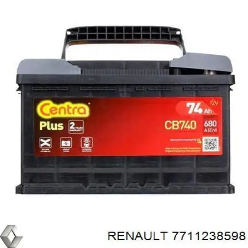 Compre 7711238598 Renault (RVI) Bateria recarregável (PILHA)