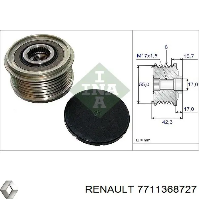 7711368727 Renault (RVI) Gerador
