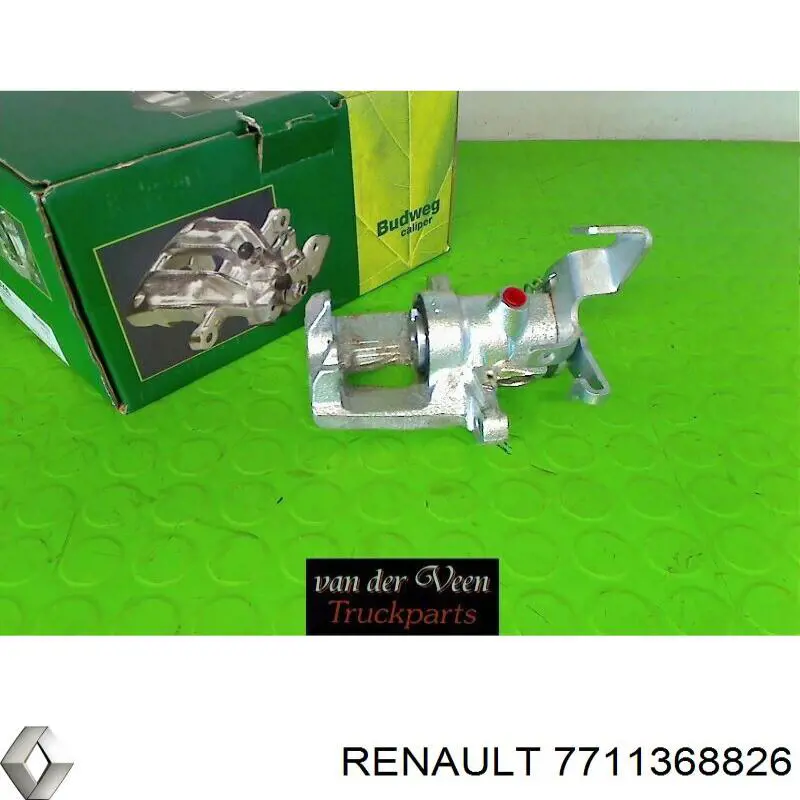 7711368826 Renault (RVI) Suporte do freio traseiro esquerdo