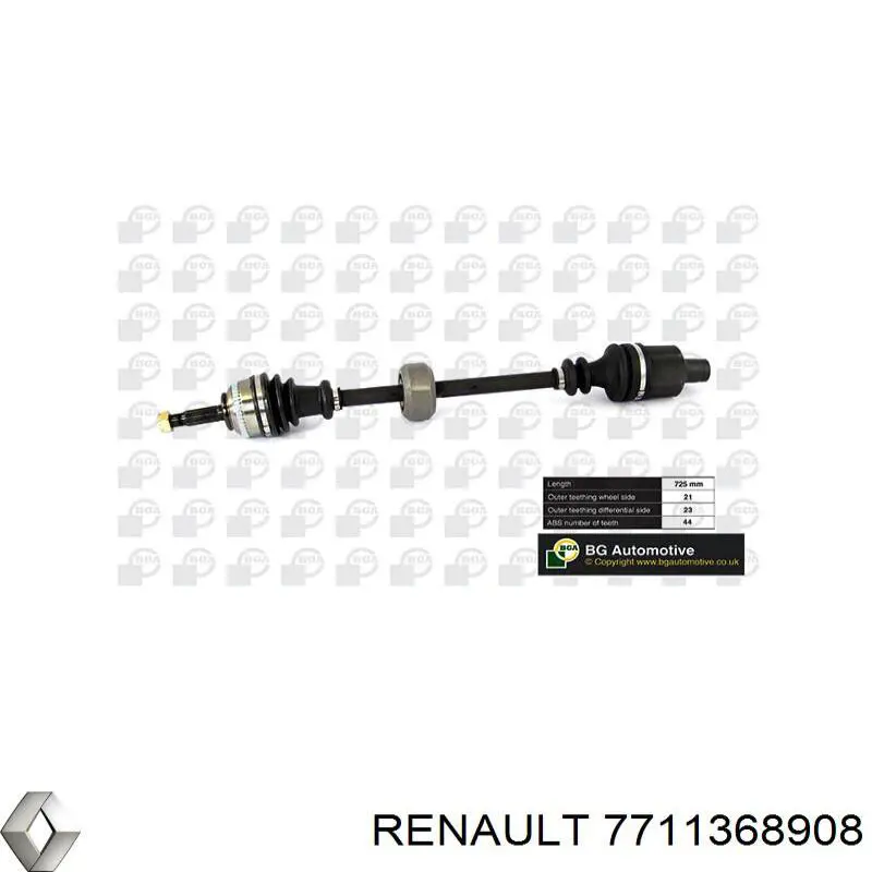 Compre 7711368908 Renault (RVI) Semieixo (acionador) dianteiro direito