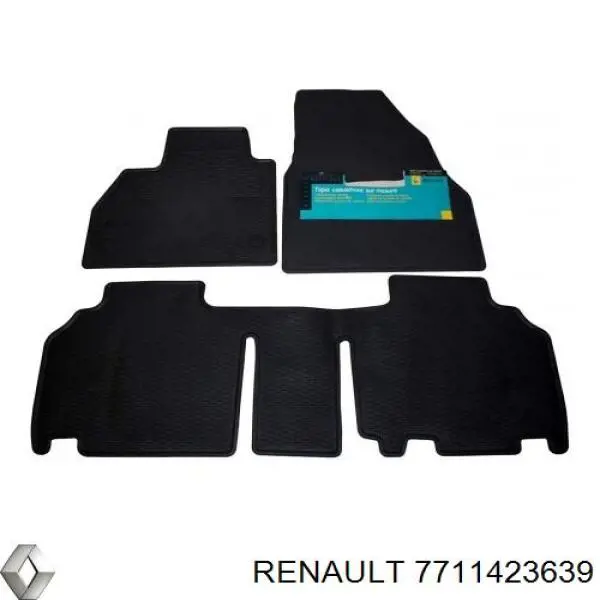 7711423639 Renault (RVI) Tapete dianteiro, kit de 2 un.