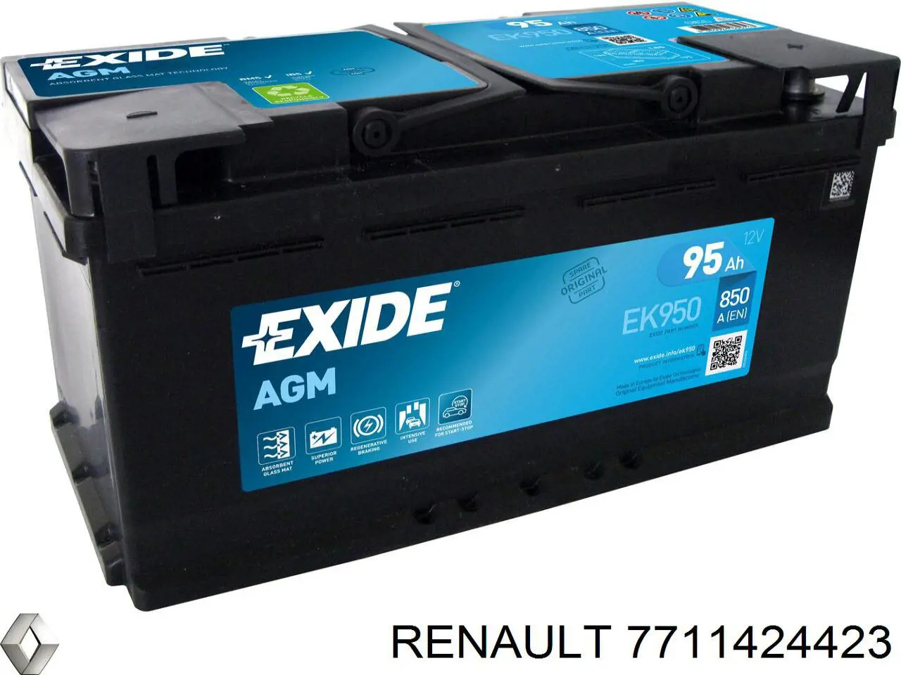 Bateria recarregável (PILHA) Renault (RVI) 7711424423 preço, a partir de 398,13 USD