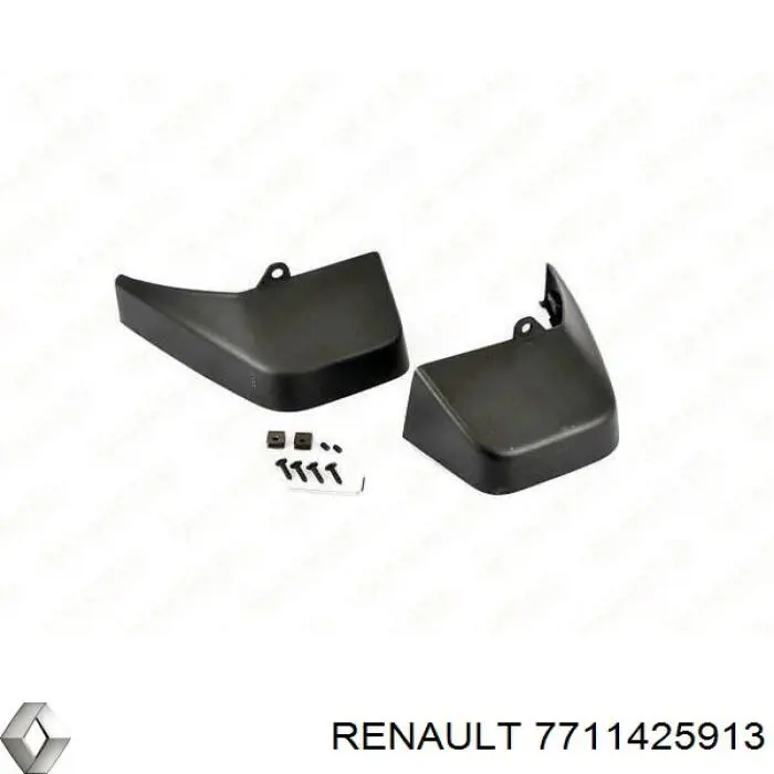 Protetores de lama traseiros, kit Renault Scenic III JZ0, JZ1