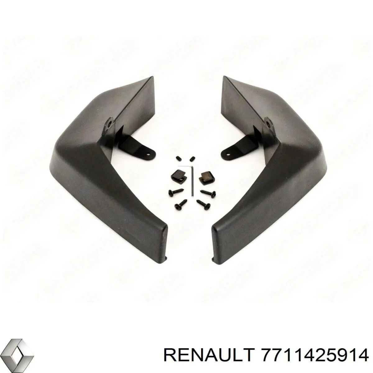 Protetores de lama traseiros, kit para Renault Scenic GRAND III JZ0, JZ1