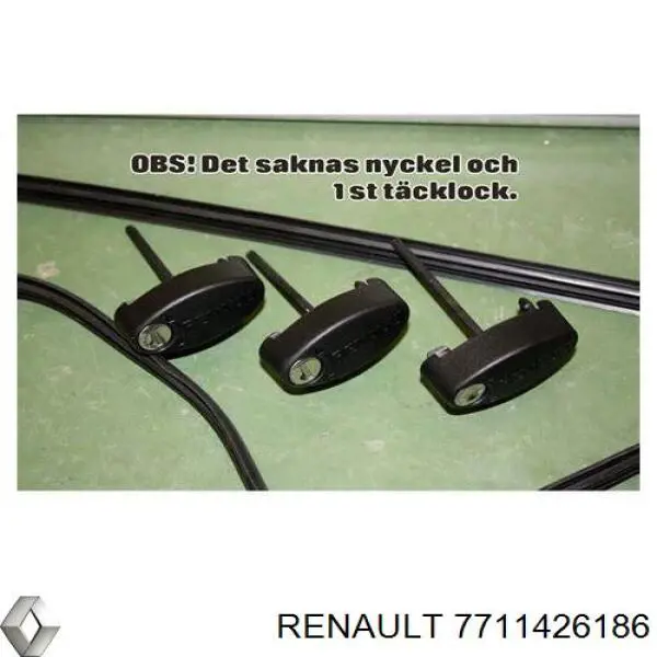 Compre 7711426186 Renault (RVI) Travessas de porta-malas do teto, kit