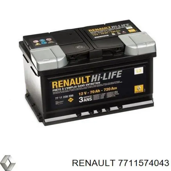 Compre 7711574043 Renault (RVI) Bateria recarregável (PILHA)
