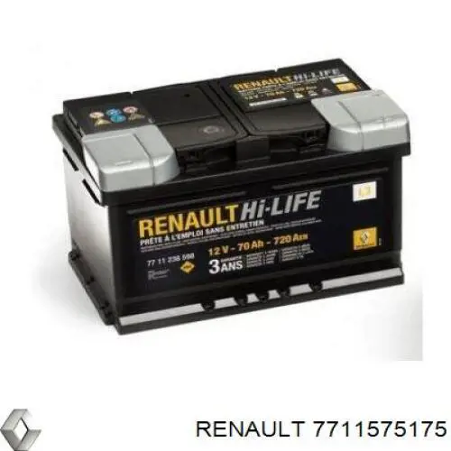 Compre 7711575175 Renault (RVI) Bateria recarregável (PILHA)