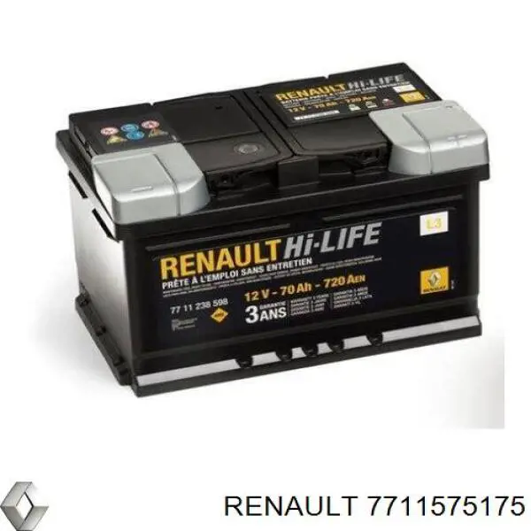 7711575175 Renault (RVI) Bateria recarregável (PILHA)