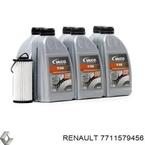 Kit de serviço para a substituição de óleo na Caixa Automática de Mudança Renault (RVI) 7711579456