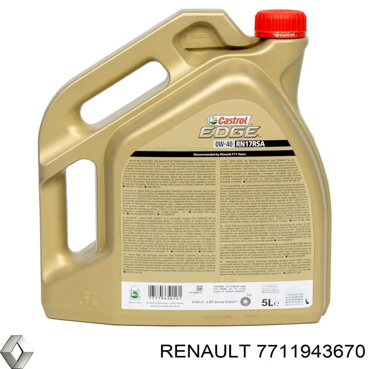 Compre 7711943670 Renault (RVI) Óleo para motor