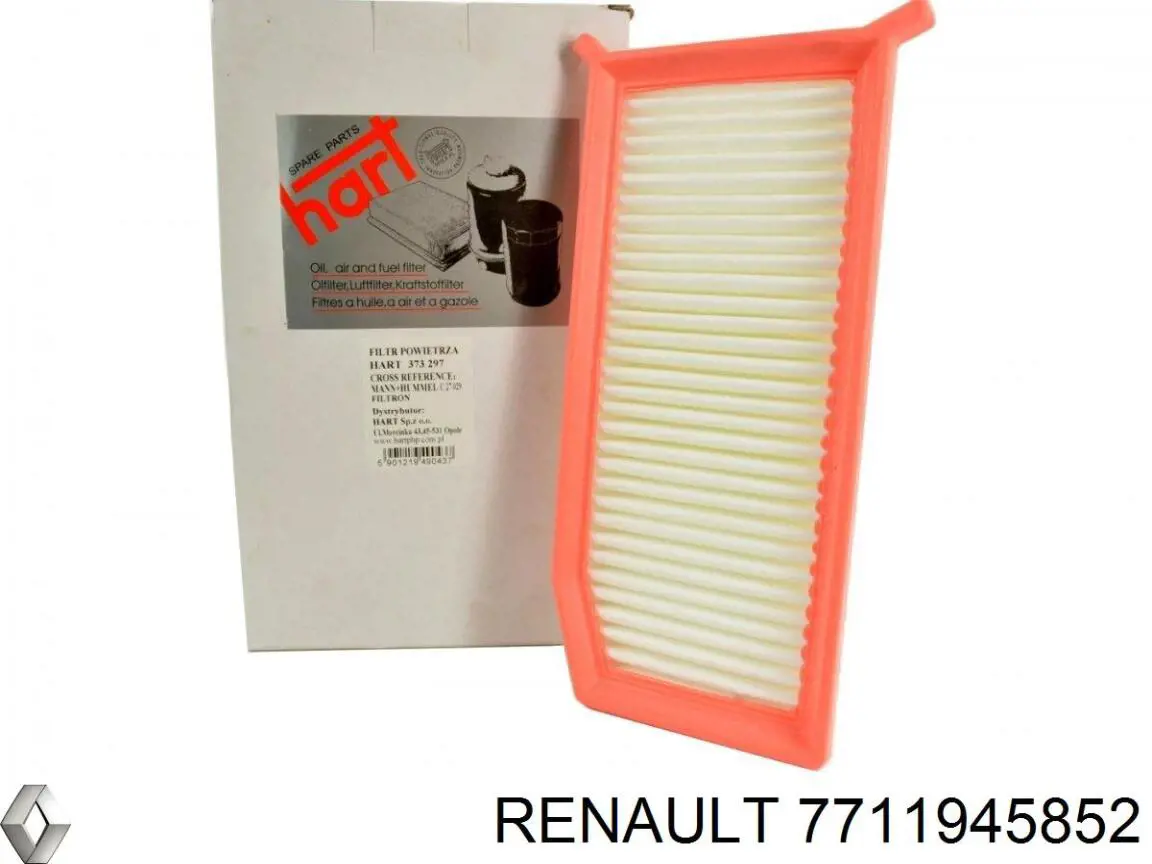 7711945852 Renault (RVI) Filtro de ar