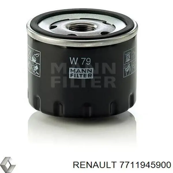 7711945900 Renault (RVI) Filtro de óleo