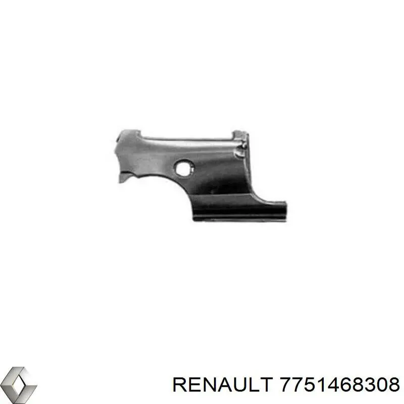 7751468308 Renault (RVI) Pára-lama traseiro esquerdo