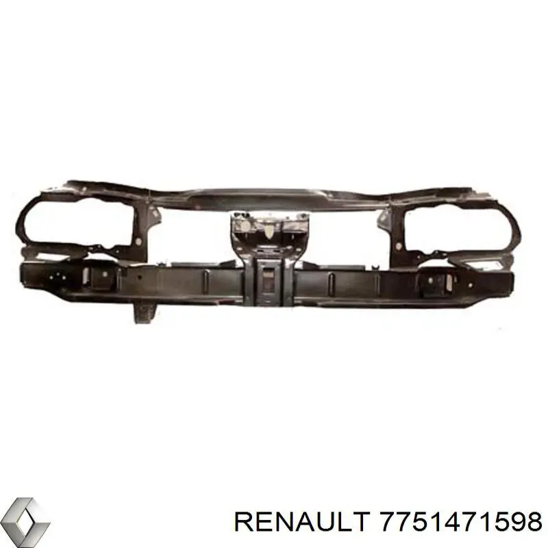 Compre 7751471598 Renault (RVI) Suporte do radiador montado (painel de montagem de fixação das luzes)