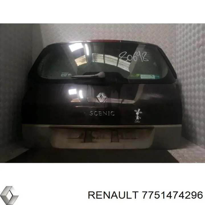 901001629R Renault (RVI) Porta traseira (3ª/5ª porta-malas (tampa de alcapão)