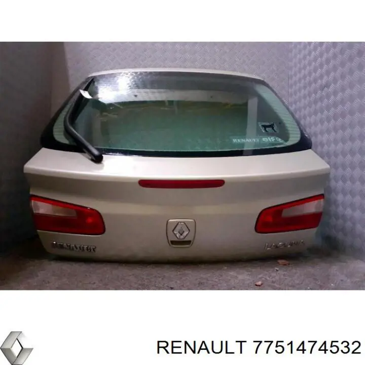 7751474532 Renault (RVI) Porta traseira (3ª/5ª porta-malas (tampa de alcapão)
