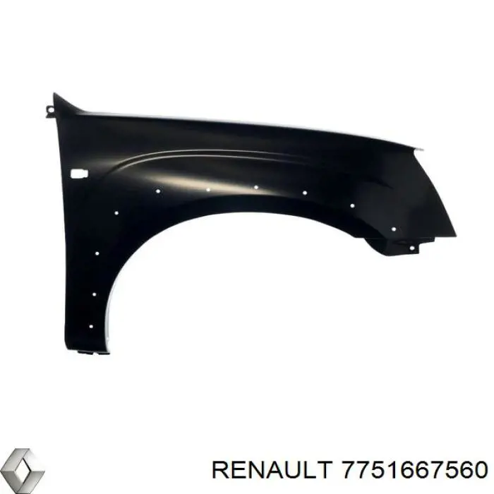 Pára-lama dianteiro direito Renault (RVI) 7751667560 preço, a partir de 79,81 USD