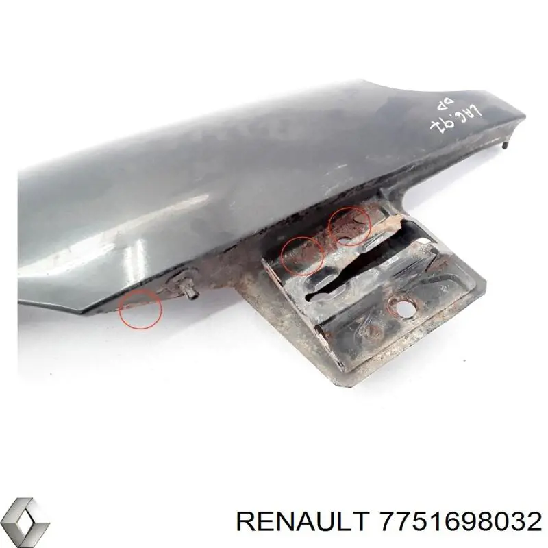 Compre 7751698032 Renault (RVI) Pára-lama dianteiro direito