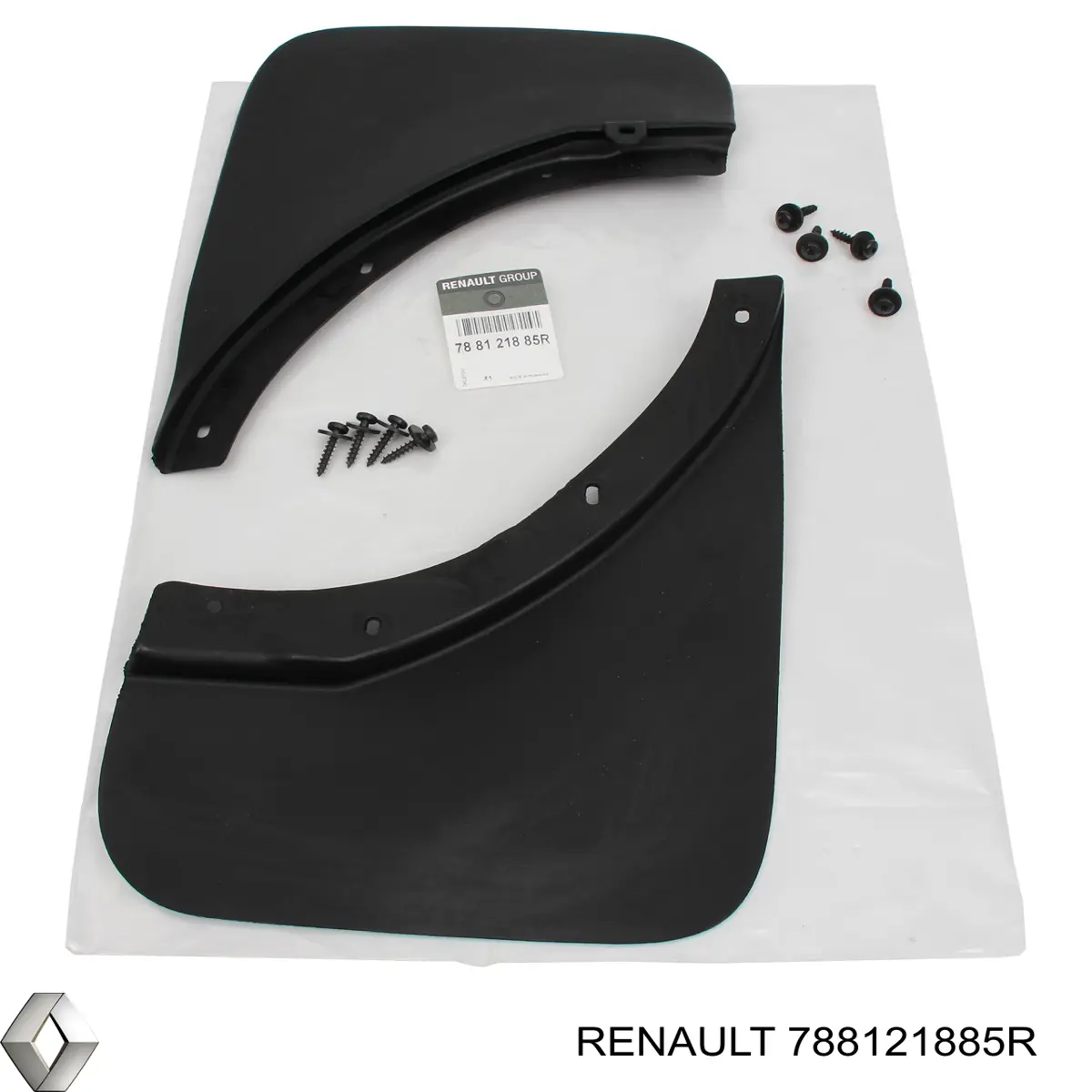  Protetores de lama traseiros, kit Dacia Duster SUV (HS) (2010 - 2018) 