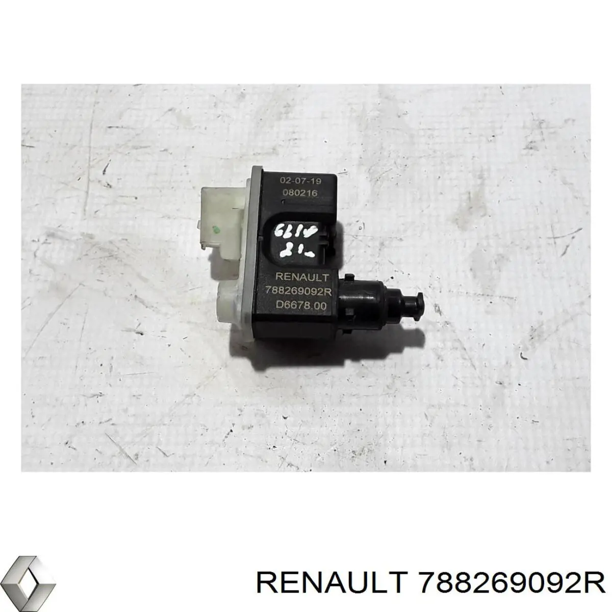 788269092R Renault (RVI) Fecho de abertura do alcapão do tanque de combustível