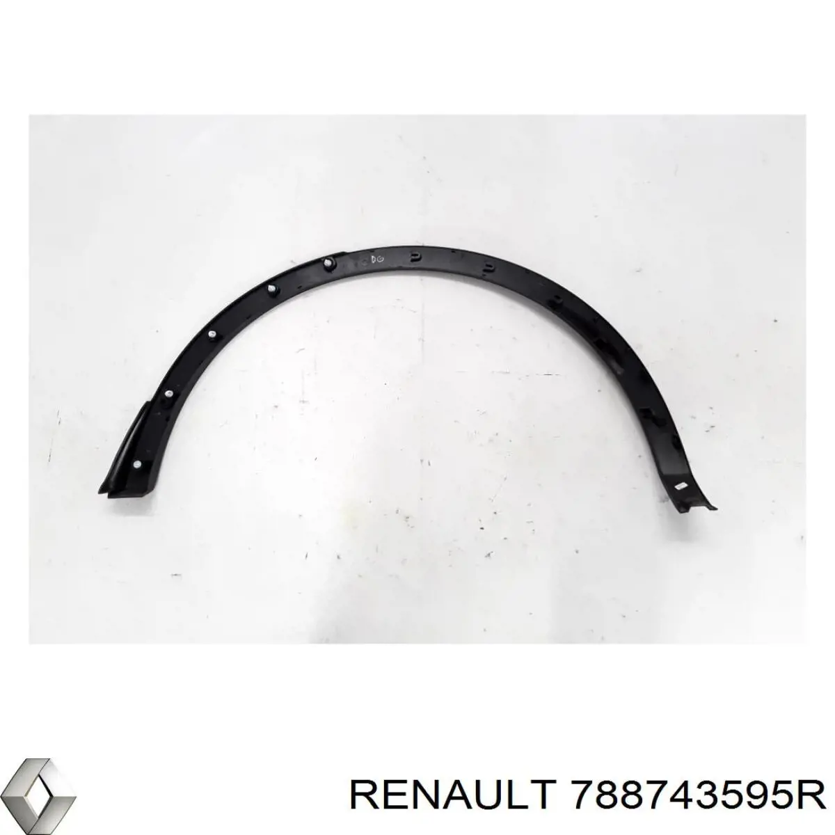 Expansor direito (placa sobreposta) de arco do pára-lama traseiro 788743595R Renault (RVI)