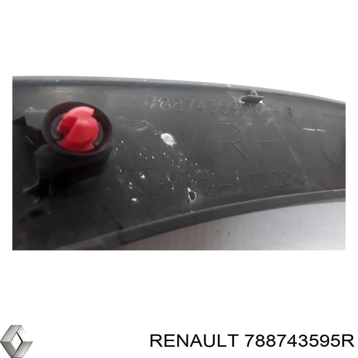 788743595R Renault (RVI) Expansor direito (placa sobreposta) de arco do pára-lama traseiro