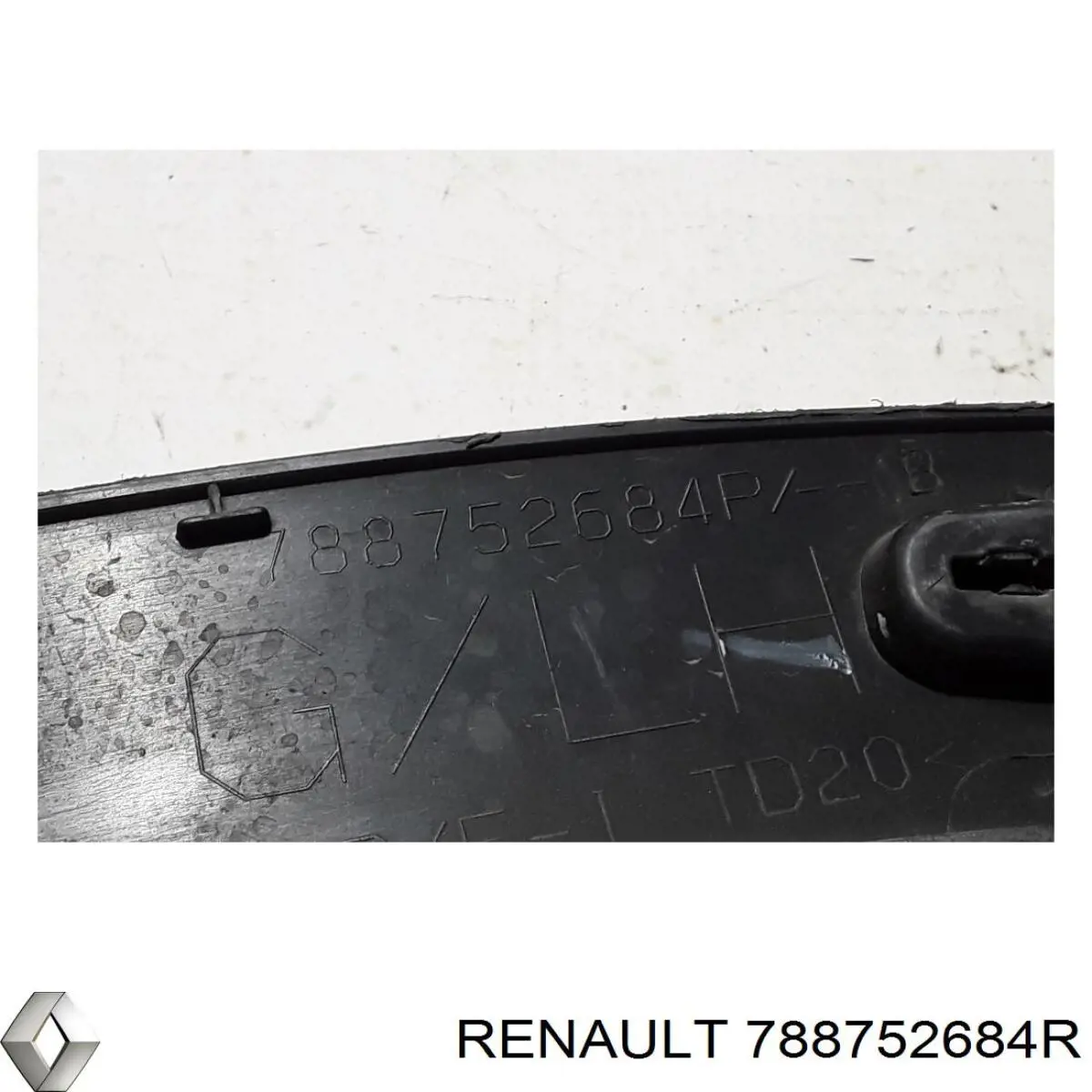 Expansor esquerdo (placa sobreposta) de arco do pára-lama traseiro Renault (RVI) 788752684R