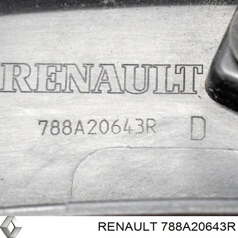 Compre 788A20643R Renault (RVI) Expansor direito (placa sobreposta) de arco do pára-lama traseiro