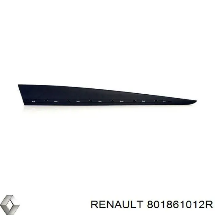801861012R Renault (RVI) Moldura da porta dianteira direita