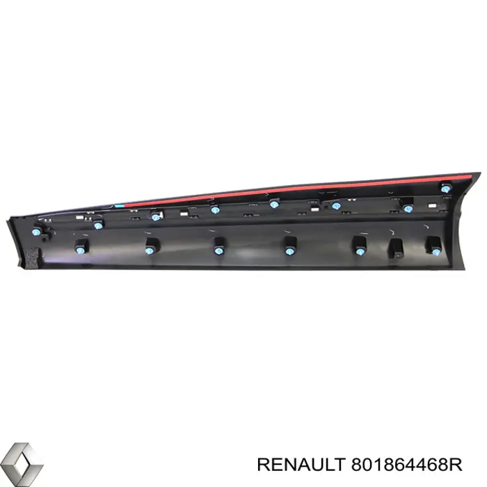 801864468R Renault (RVI) Moldura da porta dianteira direita inferior