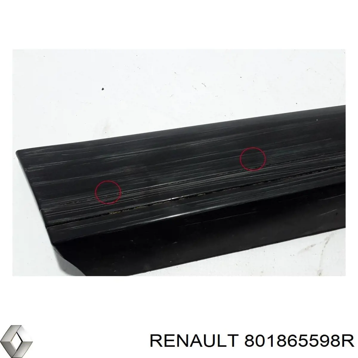 Compre 801865598R Renault (RVI) Moldura da porta dianteira direita