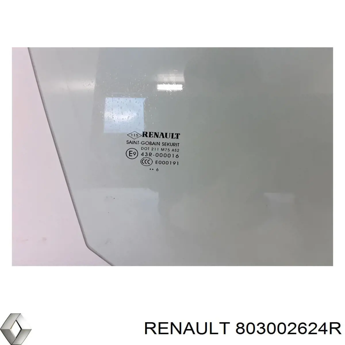 Vidro da porta dianteira direita Renault (RVI) 803002624R preço, a partir de 117,48 USD