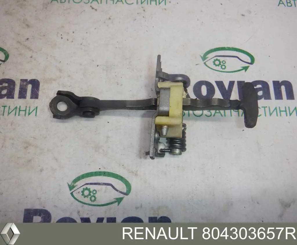 Compre 804303657R Renault (RVI) Limitador dianteiro de abertura de porta