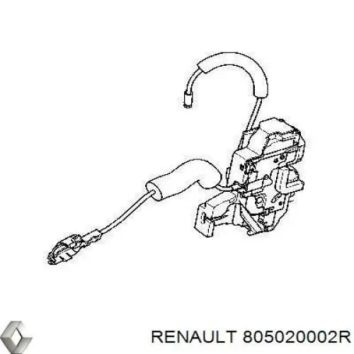 805020002R Renault (RVI) Fecho da porta dianteira direita
