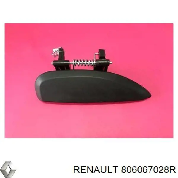 806067028R Renault (RVI) Maçaneta externa dianteira/traseira da porta direita