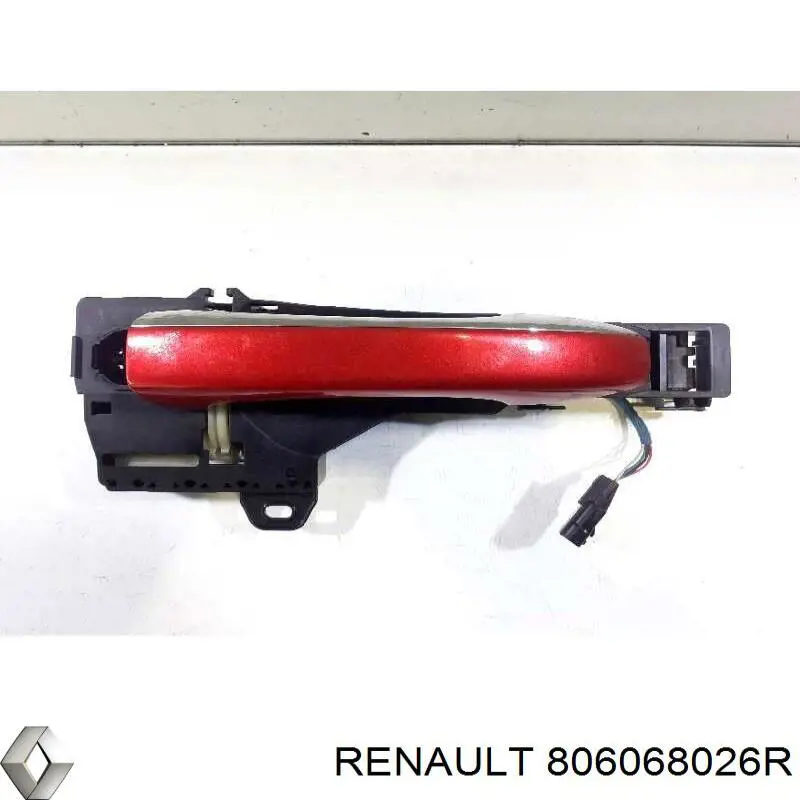 Compre 806068026R Renault (RVI) Suporte de maçaneta externa da porta de portas direitas