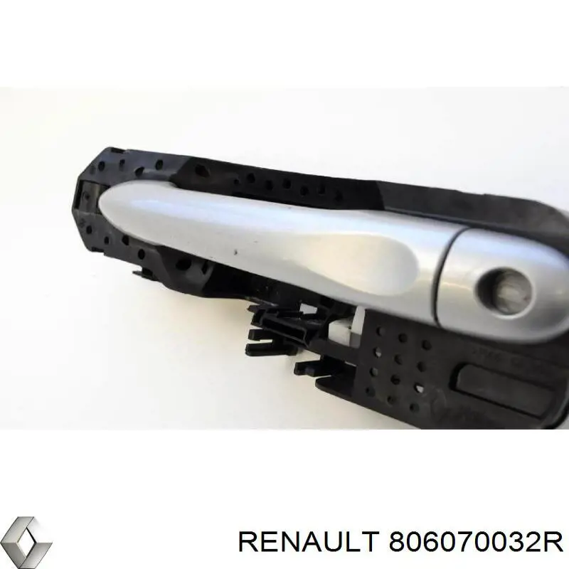 Compre 806070032R Renault (RVI) Suporte de maçaneta externa da porta traseira esquerda