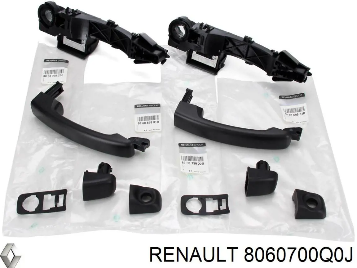 8060700Q0J Renault (RVI) Maçaneta externa da porta dianteira