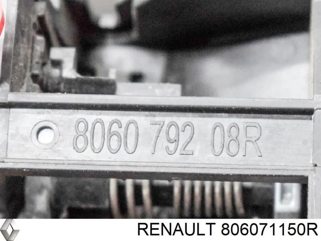 Compre 806070377R Renault (RVI) Suporte de maçaneta externa da porta traseira esquerda